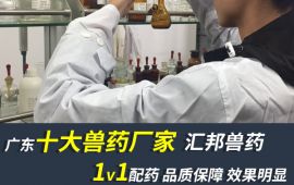 廣東十大獸藥廠家，做個懂貨的行家 【彙邦獸藥】