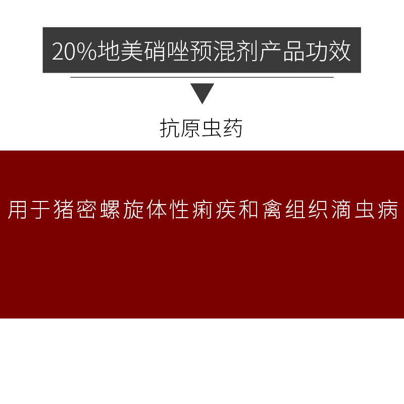 20%地美硝唑預混劑（可水溶）